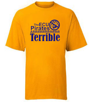 The ECU Pirates ARRRRRRRRRR Terrible