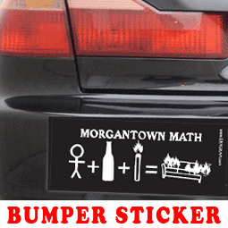 Morgantown Math Bumper Sticker