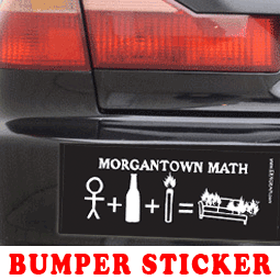 morgantown math bumper sticker