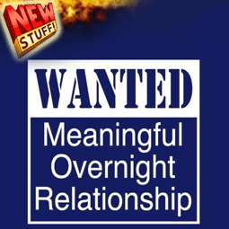 Wanted. Meaningful Overnight Relationship